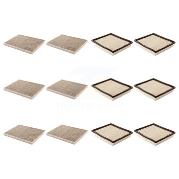 6x Air + 6x Cabin Filter (12 Total) Kit For Dodge Grand Caravan Chrysler Town & Country KFL-102841