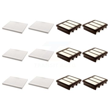 6x Air + 6x Cabin Filter (12 Total) Kit For Hyundai Elantra Kia Forte5 KFL-102850