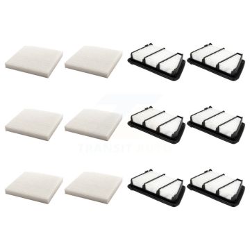 6x Air + 6x Cabin Filter (12 Total) Kit For 2017-2018 Honda CR-V 2.4L KFL-102851