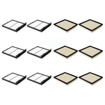 6x Air + 6x Cabin Filter (12 Total) Kit For Subaru Forester WRX KFL-102857