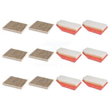 6x Air + 6x Cabin Filter (12 Total) Kit For Chevrolet Malibu Cadillac XT4 Buick Regal KFL-102867