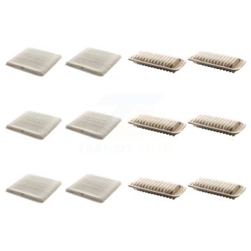 6x Air + 6x Cabin Filter (12 Total) Kit For Toyota Echo Scion xB xA KFL-102871