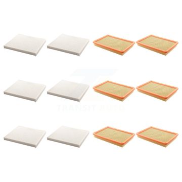 6x Air + 6x Cabin Filter (12 Total) Kit For Saturn Ion KFL-102884
