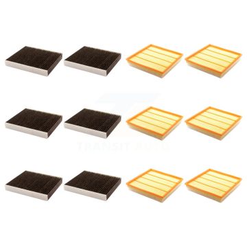 6x Air + 6x Cabin Filter (12 Total) Kit For Cadillac SRX Saab 9-4X KFL-102894