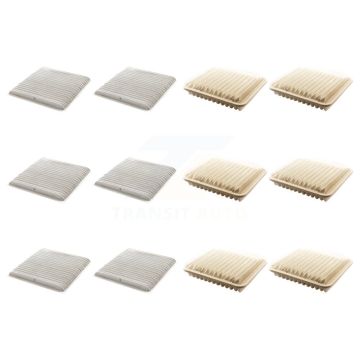 6x Air + 6x Cabin Filter (12 Total) Kit For Mitsubishi Endeavor Galant KFL-102896