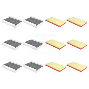 6x Air + 6x Cabin Filter (12 Total) Kit For 2016-2023 Mercedes-Benz Metris KFL-102935