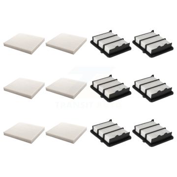 6x Air + 6x Cabin Filter (12 Total) Kit For 2018-2022 Honda Accord 1.5L KFL-102949