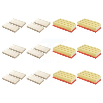 6x Air + 6x Cabin Filter (12 Total) Kit For 2018 Jeep Wrangler 2.0L 3.6L JK Body KFL-102953