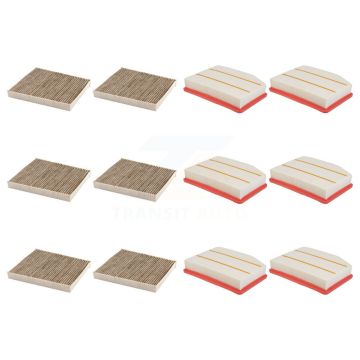6x Air + 6x Cabin Filter (12 Total) Kit For GMC Chevrolet Silverado 1500 Sierra 2500 HD KFL-102954