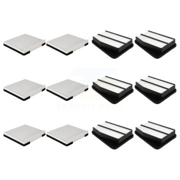 6x Air + 6x Cabin Filter (12 Total) Kit For 2023 Kia Stinger 2.5L KFL-102959