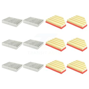 6x Air + 6x Cabin Filter (12 Total) Kit For 2019 BMW 330i xDrive GT 2.0L KFL-102960