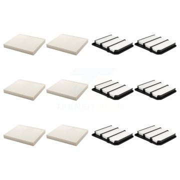 6x Air + 6x Cabin Filter (12 Total) Kit For Nissan TITAN KFL-102972