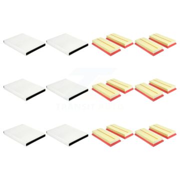 6x Air + 6x Cabin Filter (12 Total) Kit For Mercedes-Benz GLE63 AMG S ML550 GL550 ML63 KFL-102975