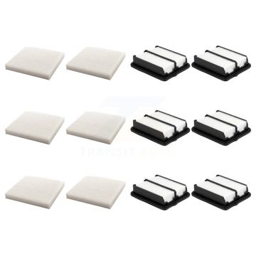 6x Air + 6x Cabin Filter (12 Total) Kit For 2010-2014 Honda Insight KFL-102977