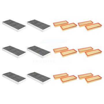 6x Air + 6x Cabin Filter (12 Total) Kit For Mercedes-Benz SLK350 SLK280 SLK55 AMG SLK300 KFL-102996
