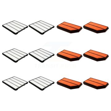 6x Air + 6x Cabin Filter (12 Total) Kit For Honda Pilot Acura MDX KFL-102999