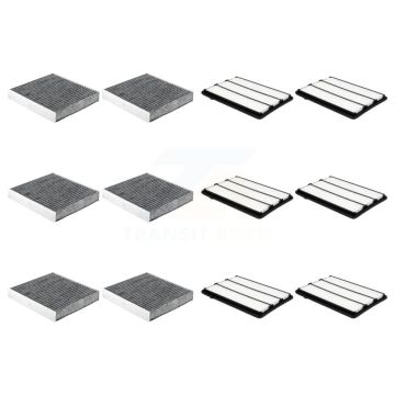 6x Air + 6x Cabin Filter (12 Total) Kit For INFINITI QX50 QX55 QX60 KFL-103022