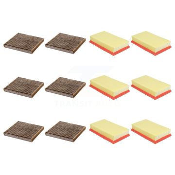 6x Air + 6x Cabin Filter (12 Total) Kit For 2016 Jaguar XF 3.0L KFL-103023