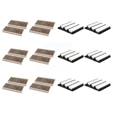 6x Air + 6x Cabin Filter (12 Total) Kit For 2016-2019 Nissan TITAN XD 5.6L KFL-103028