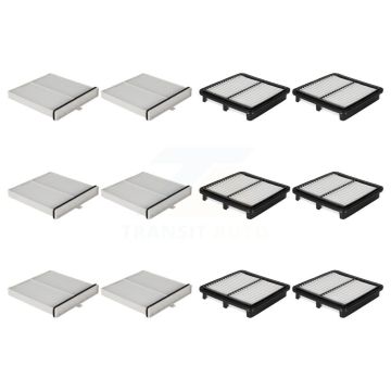 6x Air + 6x Cabin Filter (12 Total) Kit For 2016-2022 Mazda CX-3 KFL-103034