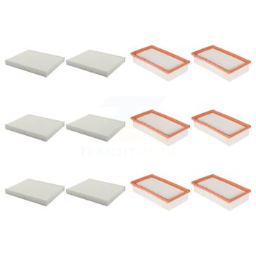 6x Air + 6x Cabin Filter (12 Total) Kit For Kia Rio Hyundai Accent KFL-103035
