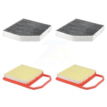 2x Air + 2x Cabin Filter (4 Total) Kit For Mercedes-Benz C43 AMG GLC43 C400 E400 E43 KFL-103221