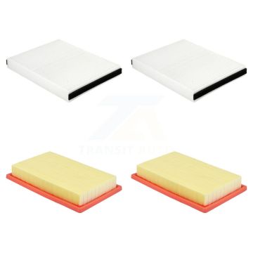 2x Air + 2x Cabin Filter (4 Total) Kit For Mercedes-Benz C300 GLC300 GLC350e Rectangular KFL-103222