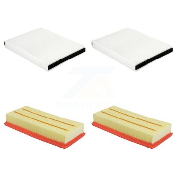2x Air + 2x Cabin Filter (4 Total) Kit For Mercedes-Benz GLC63 AMG S C63 Rectangular KFL-103224
