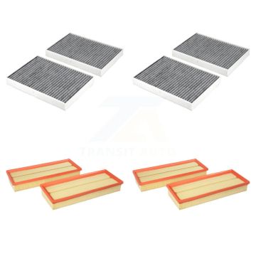 2x Air + 2x Cabin Filter (4 Total) Kit For Mercedes-Benz S550 S450 S350 CL550 S400 R550 KFL-103281