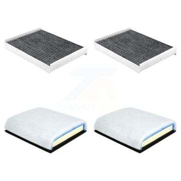 2x Air + 2x Cabin Filter (4 Total) Kit For Ford F-350 Super Duty F-250 F-450 F-550 F-600 KFL-103313