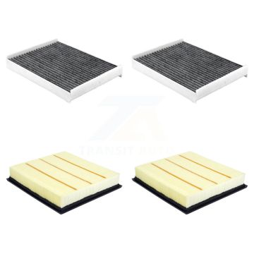 2x Air + 2x Cabin Filter (4 Total) Kit For Ford F-350 Super Duty F-250 F-450 F-550 F-600 KFL-103315