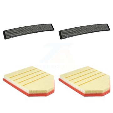 2x Air + 2x Cabin Filter (4 Total) Kit For 2011 BMW X3 3.0L with Naturally Aspirated KFL-103360
