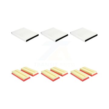 3x Air + 3x Cabin Filter (6 Total) Kit For Mercedes-Benz GLE63 AMG S ML550 GL550 ML63 KFL-103396