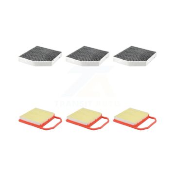 3x Air + 3x Cabin Filter (6 Total) Kit For Mercedes-Benz C43 AMG GLC43 C400 E400 E43 KFL-103400