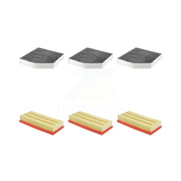 3x Air + 3x Cabin Filter (6 Total) Kit For Mercedes-Benz GLC63 AMG S C63 Five-Sided KFL-103404