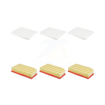 3x Air + 3x Cabin Filter (6 Total) Kit For Jeep Wrangler Gladiator KFL-103411