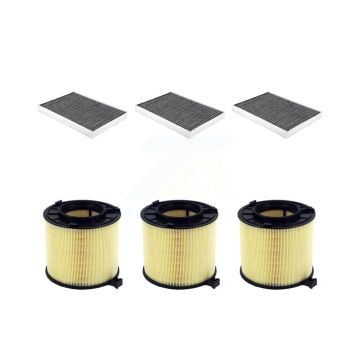 3x Air + 3x Cabin Filter (6 Total) Kit For Audi Q5 A4 Quattro A5 Sportback SQ5 S5 allroad KFL-103415