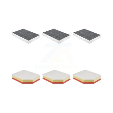 3x Air + 3x Cabin Filter (6 Total) Kit For Volvo XC60 XC90 S60 V60 Cross Country V90 S90 KFL-103442