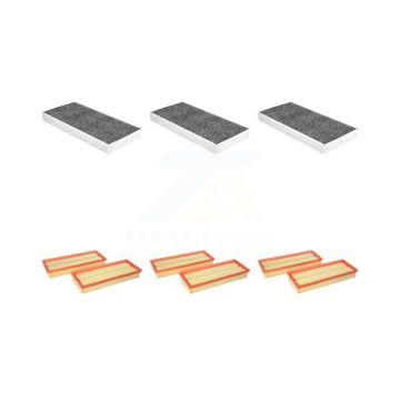 3x Air + 3x Cabin Filter (6 Total) Kit For Mercedes-Benz SLK350 SLK280 SLK55 AMG SLK300 KFL-103455