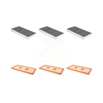 3x Air + 3x Cabin Filter (6 Total) Kit For 2012-2016 Mercedes-Benz SLK350 KFL-103456