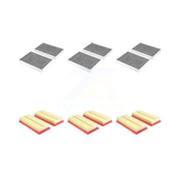 3x Air + 3x Cabin Filter (6 Total) Kit For Mercedes-Benz S550 S63 AMG CL550 CL63 KFL-103459
