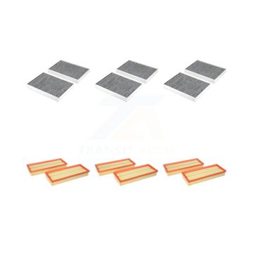 3x Air + 3x Cabin Filter (6 Total) Kit For Mercedes-Benz S550 S450 S350 CL550 S400 R550 KFL-103460