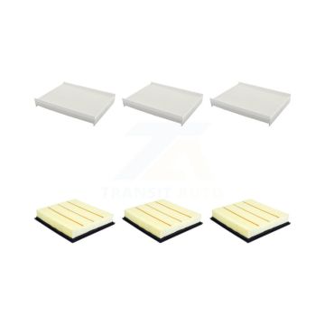 3x Air + 3x Cabin Filter (6 Total) Kit For Ford F-350 Super Duty F-250 F-450 F-550 F-600 KFL-103495
