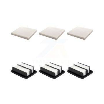 3x Air + 3x Cabin Filter (6 Total) Kit For Honda Accord KFL-103501