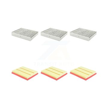 3x Air + 3x Cabin Filter (6 Total) Kit For BMW 335i xDrive 435i Gran Coupe M2 M235i GT 3 KFL-103519