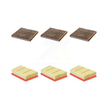3x Air + 3x Cabin Filter (6 Total) Kit For Land Rover Range Sport Discovery 2.0L KFL-103526