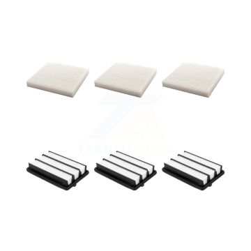 3x Air + 3x Cabin Filter (6 Total) Kit For 2017-2021 Honda Civic 2.0L with Turbocharged KFL-103532