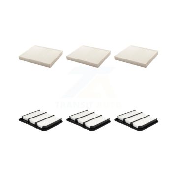 3x Air + 3x Cabin Filter (6 Total) Kit For Nissan TITAN KFL-103546