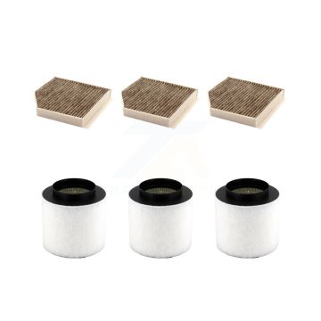 3x Air + 3x Cabin Filter (6 Total) Kit For Audi A8 Quattro S8 KFL-103548