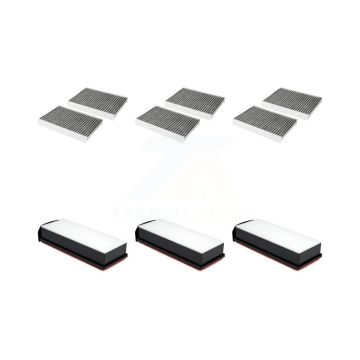 3x Air + 3x Cabin Filter (6 Total) Kit For 2014-2016 BMW 535d xDrive 3.0L KFL-103551